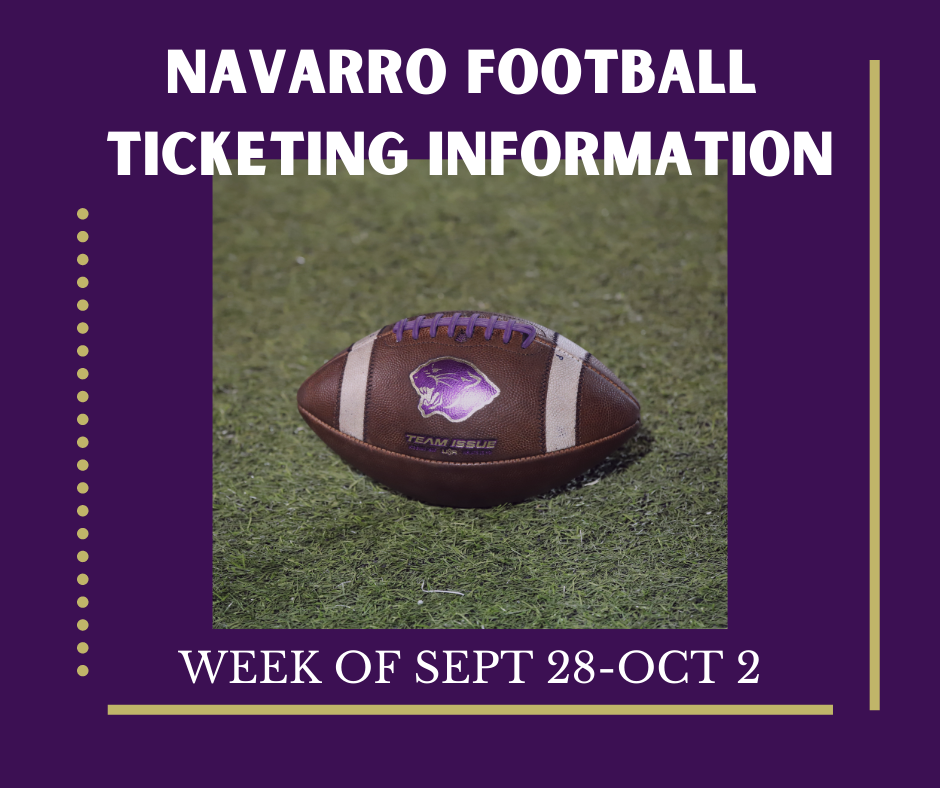 Football Ticketing Information Sept 28-Oct 2