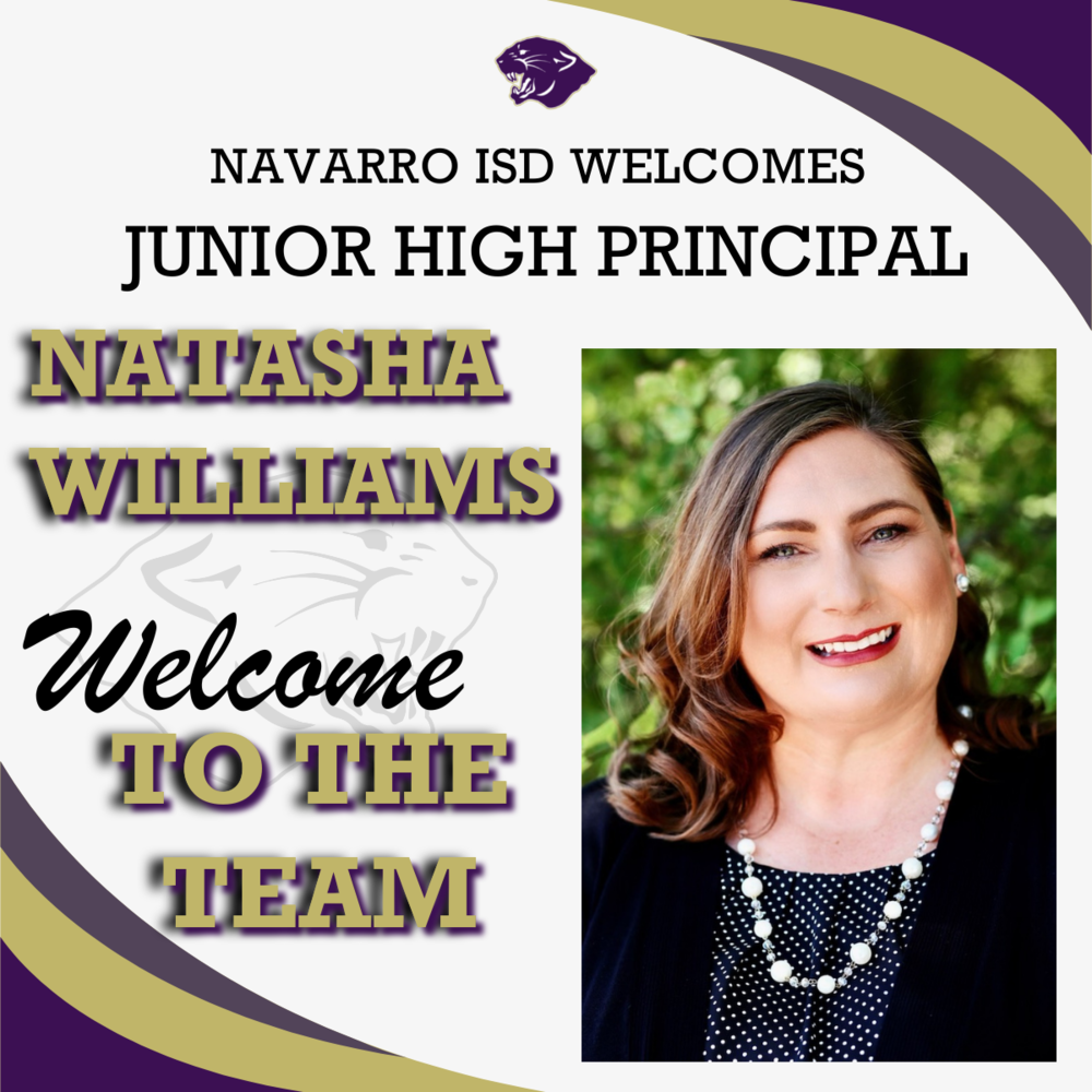 Hiring Junior High Principal, Natasha Williams