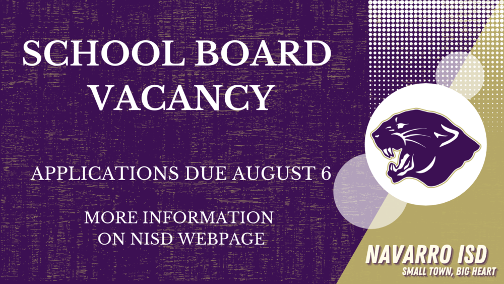 Navarro ISD School Board Vacancy