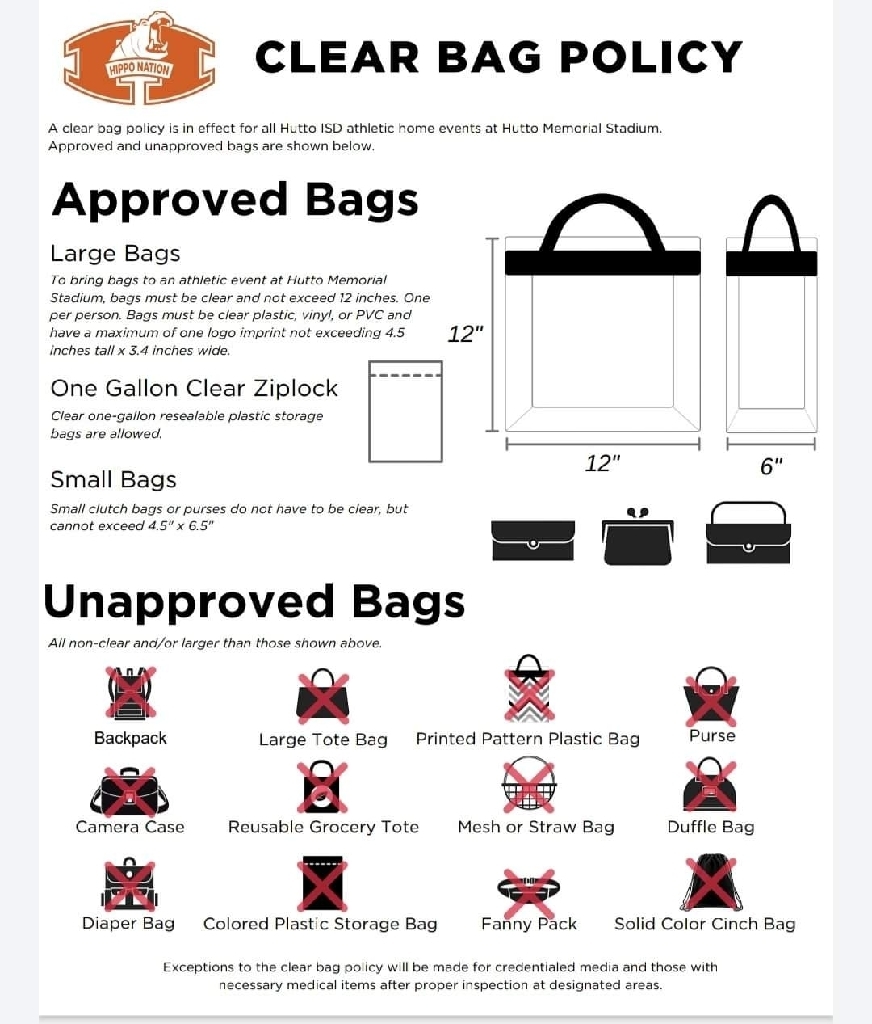 Approved bags