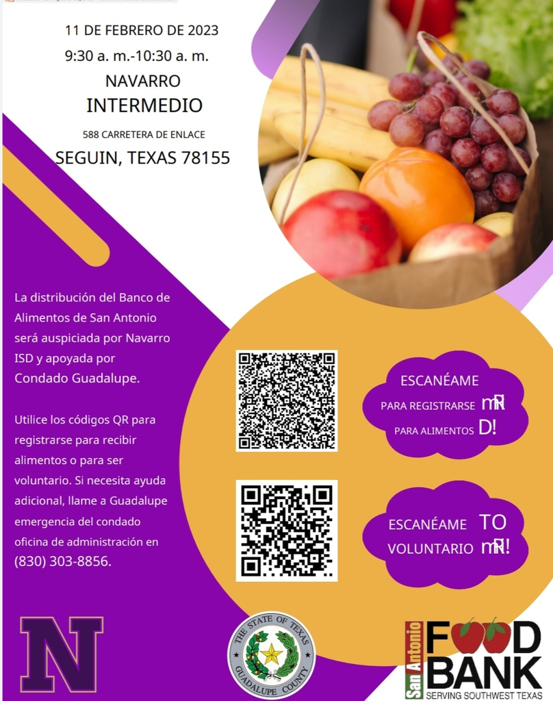Espanol Food Drive Flyer